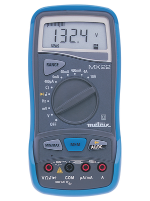 Metrix - MX22 - Multimeter digital 4000 digits 600 VAC 600 VDC 10 ADC, MX22, Metrix