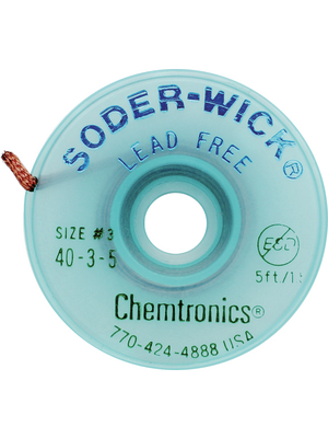 Chemtronics - 40-3-5 - Desoldering braids 2.0 mm, 40-3-5, Chemtronics