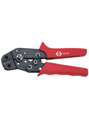 C.K Tools - 430018 - Crimping pliers for wire end ferrules End-sleeves for wires 0.25...2.5 mm2, 430018, C.K Tools