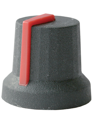 Cliff - CL170853BR - Instrument knob black 16.8 mm, CL170853BR, Cliff