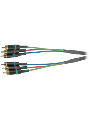 Contrik - NX-3CIN-3CIN-2 - Component cable 2.00 m black, NX-3CIN-3CIN-2, Contrik