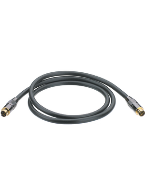 Contrik - Y/C-S4P-S4P-15 - Video cable 15.0 m black, Y/C-S4P-S4P-15, Contrik
