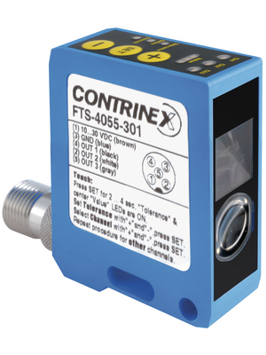 Contrinex - FTS-4055-303 - Colour sensitive optical sensor 30...40 mm, FTS-4055-303, Contrinex