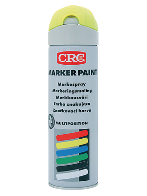 CRC - MARKER PAINT, LEUCHT-GELB - Marker spray Spray 500 ml, MARKER PAINT, LEUCHT-GELB, CRC