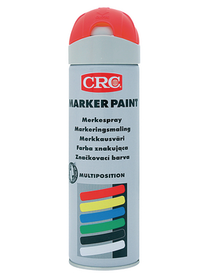 CRC - MARKER PAINT, LEUCHT-ROT - Marker spray Spray 500 ml, MARKER PAINT, LEUCHT-ROT, CRC