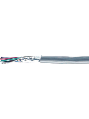 Alpha Wire - 2403C SL005 - Data cable shielded   3  x0.32 mm2 Stranded tin-plated copper wire grey, 2403C SL005, Alpha Wire