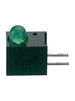 Dialight - 551-0207F - PCB LED 3 mm round green standard, 551-0207F, Dialight