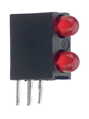Dialight - 553-0111-200F - PCB LED 3 mm round red/red standard, 553-0111-200F, Dialight