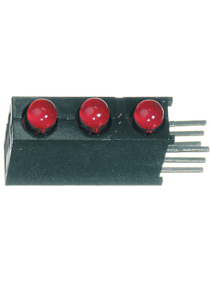 Dialight - 564-0100-111F - PCB LED 3 mm round red/red/red standard, 564-0100-111F, Dialight