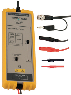 Testec - SI-9001 - Differential Probe 10:1 / 100:1 25 MHz, SI-9001, Testec