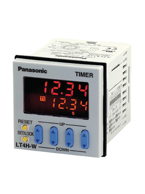 Panasonic - LT4HW240ACSJ - Twin timer relay Clock generator, LT4HW240ACSJ, Panasonic