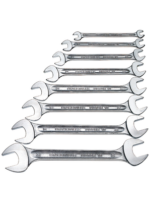 Stahlwille - 40400 - Double Open-end Spanner Set 6-7-8-9-10-11-12-13-14-15-16-17-18-19-20-22 mm, 40400, Stahlwille