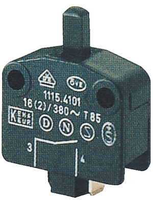 Marquardt - 1115.4101 - Micro switch 16 AAC Plunger N/A 1 make contact (NO), 1115.4101, Marquardt