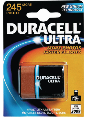 Duracell - DL245 - Photo battery Lithium 6 V 1600 mAh, DL245, Duracell