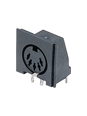 Sonion - 55000-5-A - Female panel connector black 5P 5 'D', 55000-5-A, Sonion