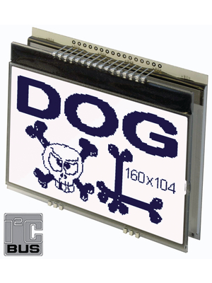 Electronic Assembly - EA DOGXL160B-7 - LCD-graphic display 160 x 104 Pixel, EA DOGXL160B-7, Electronic Assembly