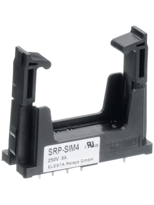 Elesta Relays - SRP-SIM4 - PCB socket with retention clip for SIM, SRP-SIM4, Elesta Relays