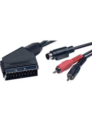 - SC18-2M/BK-R - Video cable 2.00 m black, SC18-2M/BK-R
