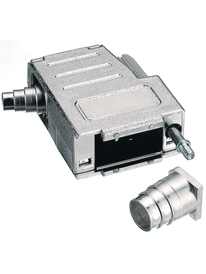 Encitech Connectors - DSSK-M-09-L-K - D-Sub hood, metallized 9P, DSSK-M-09-L-K, Encitech Connectors
