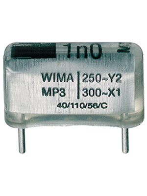 Wima - MPY20W1100FA00MSSD - Y capacitor 1.0 nF 250 VAC, MPY20W1100FA00MSSD, Wima