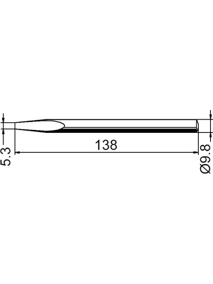 Ersa - 152 KD - Soldering tip Chisel shaped 5.3 mm, 152 KD, Ersa
