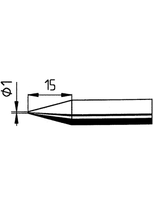 Ersa - 842BDLF - Soldering tip Pencil point, 842BDLF, Ersa