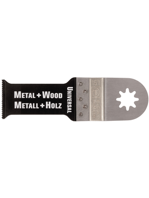 Fein - 63502151018 - Universal E cut saw blade, 29 mm wide, 60 mm long, BiMetal teeth enable a wide range of applications. Saws wood up to 50 mm, plastic and sheet steel up to 2 mm, copper and aluminium pipes and profiles, 63502151018, Fein