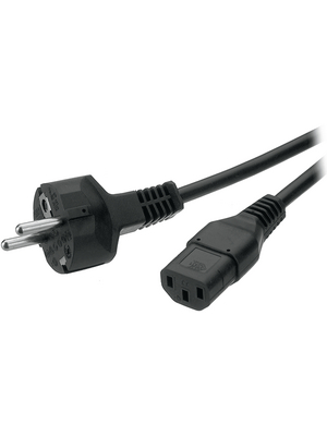 Feller AT - 6900-166.64 - Device cable protective contact Type F (CEE 7/4) IEC-320-C13 2.50 m, 6900-166.64, Feller AT
