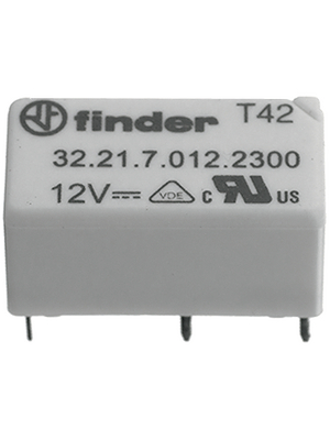 Finder - 32.21.7.005.4000 - PCB power relay 5 VDC 200 mW, 32.21.7.005.4000, Finder