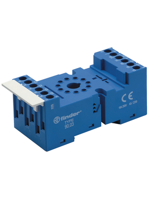Finder - 90.02SMA - Relay socket, DIN rail 35 mm, 90.02SMA, Finder