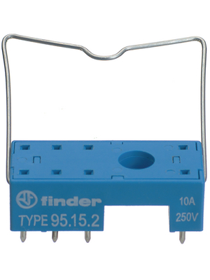 Finder - 95.15.2SMA - PCB socket 5.0 mm pitch, incl. retaining clip, 95.15.2SMA, Finder