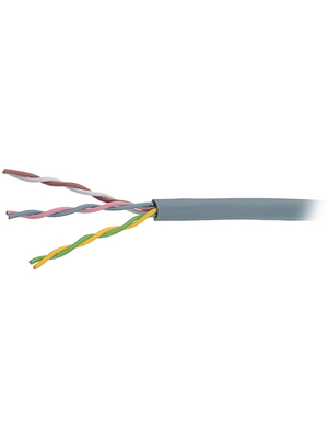 Cabloswiss - DATAFLEX XY 4X2X0,14 MM2 - Data cable unshielded   4 x 2 x0.14 mm2 Bare copper stranded wire grey, DATAFLEX XY 4X2X0,14 MM2, Cabloswiss