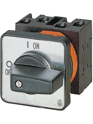 Eaton - T0-2-1/E - ON/OFF switch Insertion 6.5 kW Switch positions 2 Poles 3, T0-2-1/E, Eaton