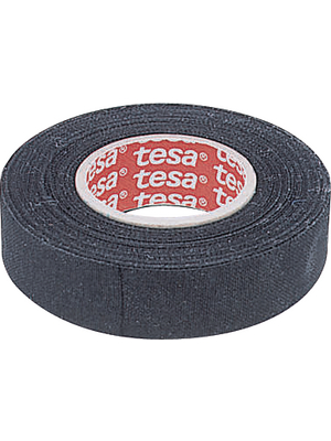 Tesa - 51608 19MMX15M - Black fabric tape black 19 mmx15 m, 51608 19MMX15M, Tesa