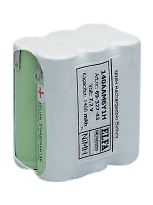GP Batteries - 150AAM6Y1H - NiMH Battery pack 7.2 V 1500 mAh, 150AAM6Y1H, GP Batteries