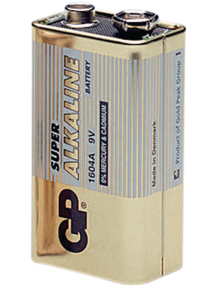 GP Batteries - GP 1604A-B10 / 6LF22 / 9V - Primary battery 9 V 6LR61/9V, GP 1604A-B10 / 6LF22 / 9V, GP Batteries