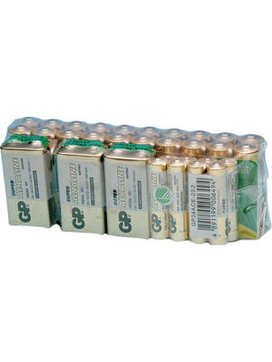 GP Batteries - SUPER ALKA. PACK 15A,24A,1604A - Primary battery 1.5 V / 9 V LR03 / LR6 / 6LR61/AAA / AA / 9V, SUPER ALKA. PACK 15A,24A,1604A, GP Batteries