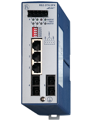 Belden Hirschmann - RS2-3TX/2FX EEC - Industrial Ethernet Switch 3x 10/100 RJ45 / 2x SC (multi-mode), RS2-3TX/2FX EEC, Belden Hirschmann