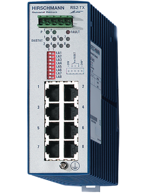 Belden Hirschmann - RS2-TX - Industrial Ethernet Switch 8x 10/100 RJ45, RS2-TX, Belden Hirschmann