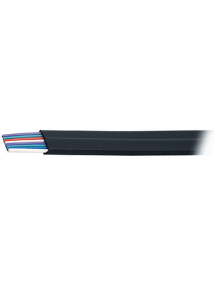 Howag - DIGIFLEX REA-6P 6X0.14MM2 - Data cable unshielded   6  x0.14 mm2 Bare copper stranded wire black, DIGIFLEX REA-6P 6X0.14MM2, Howag