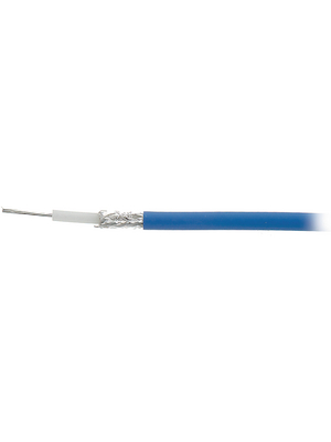 Huber+Suhner - ENVIROFLEX-316 - Coaxial cable   1 x0.54 mm Steel wire strand, copper-plated, silver-plated (StCuAg) blue, ENVIROFLEX-316, Huber+Suhner