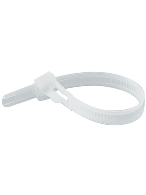 RND Cable - RND 475-00390 - Cable tie natural 300 mm x 8 mm, RND 475-00390, RND Cable