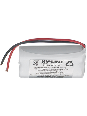 Hy-Line - H2B180 - Li-Ion-Battery 7.4 V 2300 mAh, H2B180, Hy-Line