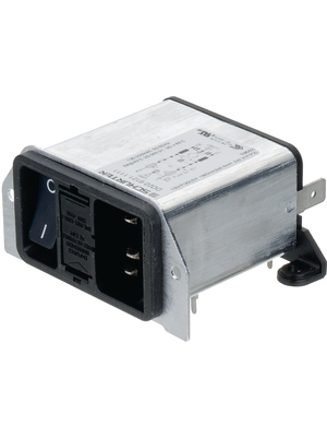 Schurter - DD22.1121.1111 - Power inlet with filter 1 A 250 VAC, DD22.1121.1111, Schurter