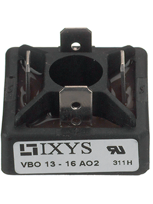 Ixys - VBO13-16AO2 - Bridge rectifier 1600 V 18 A QUAD-28.6, VBO13-16AO2, Ixys
