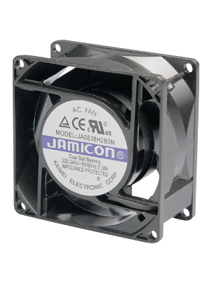 Jamicon - JA1238M2B0-00-L - Axial fan 120 x 120 x 38 mm 134 m3/h 230 VAC 13 W, JA1238M2B0-00-L, Jamicon