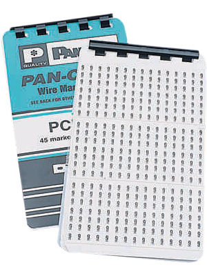 Panduit - PCMB-2 - Cable markers, A-Z, 0-9, +, -, / 35 mm 5.6 mm 450 p. black on white, PCMB-2, Panduit