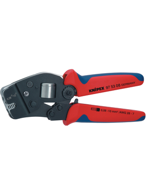Knipex - 97 53 09 SB - Crimping pliers for front insertion End-sleeves for wires 0.08...16 mm2, 97 53 09 SB, Knipex
