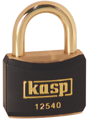 Kasp - K12440BBLAD - Brass lock, black 40 mm, K12440BBLAD, Kasp