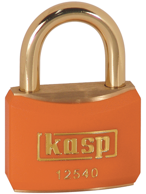 Kasp - K12440BORAD - Brass lock, orange 40 mm, K12440BORAD, Kasp